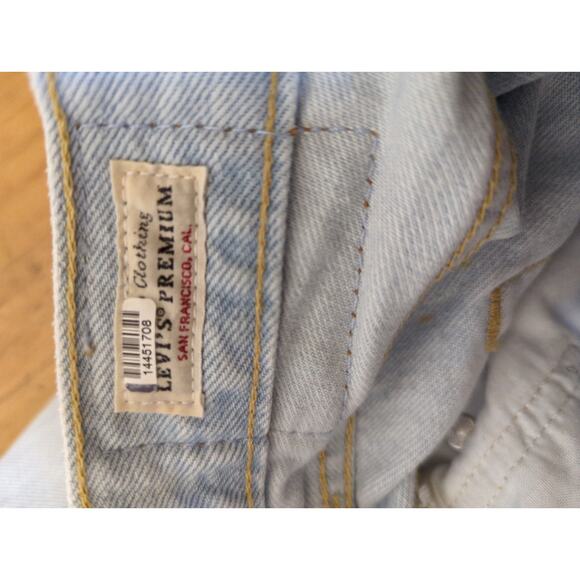 RTR Sz 30 10 Levi’s 501 ‘81 Light Blue Wash High Rise Straight Leg Denim Jeans - Picture 9 of 9